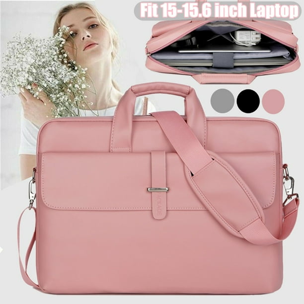 Fashion Woman Pink Shoulder Bags Women Laptop Briefcase Leather Handbags Messenger Bags Designer Ladies Leather Bag for MAC Book,Beige,15.4-inch Fashion Woman Pink Shoulder Bags Women Laptop Briefcase Leather Handbags Messenger Bags Designer Ladies Leather Bag for MAC Book,Beige,15.4-inch
